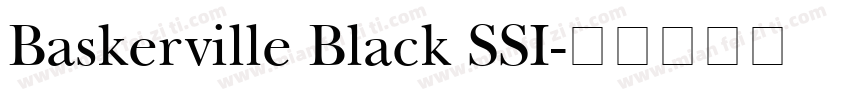 Baskerville Black SSI字体转换